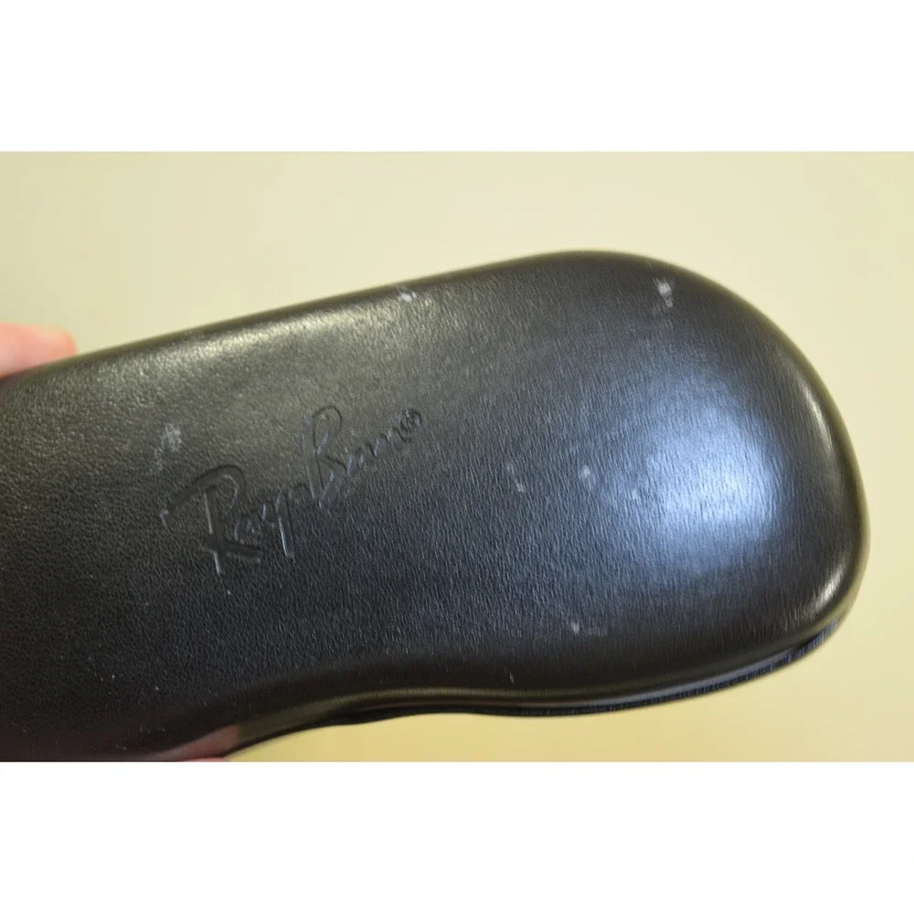 Ray-Ban Sunglasses Eyeglasses Clam Shell Black - Logo CASE ONLY - Flaw